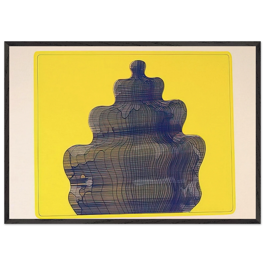 Torte in der Sonne Fancy-Cake In the Sun - 1970 - Dieter Roth 70x100 cm / 28x40 inches Framed Art Print – Black Wooden Frame