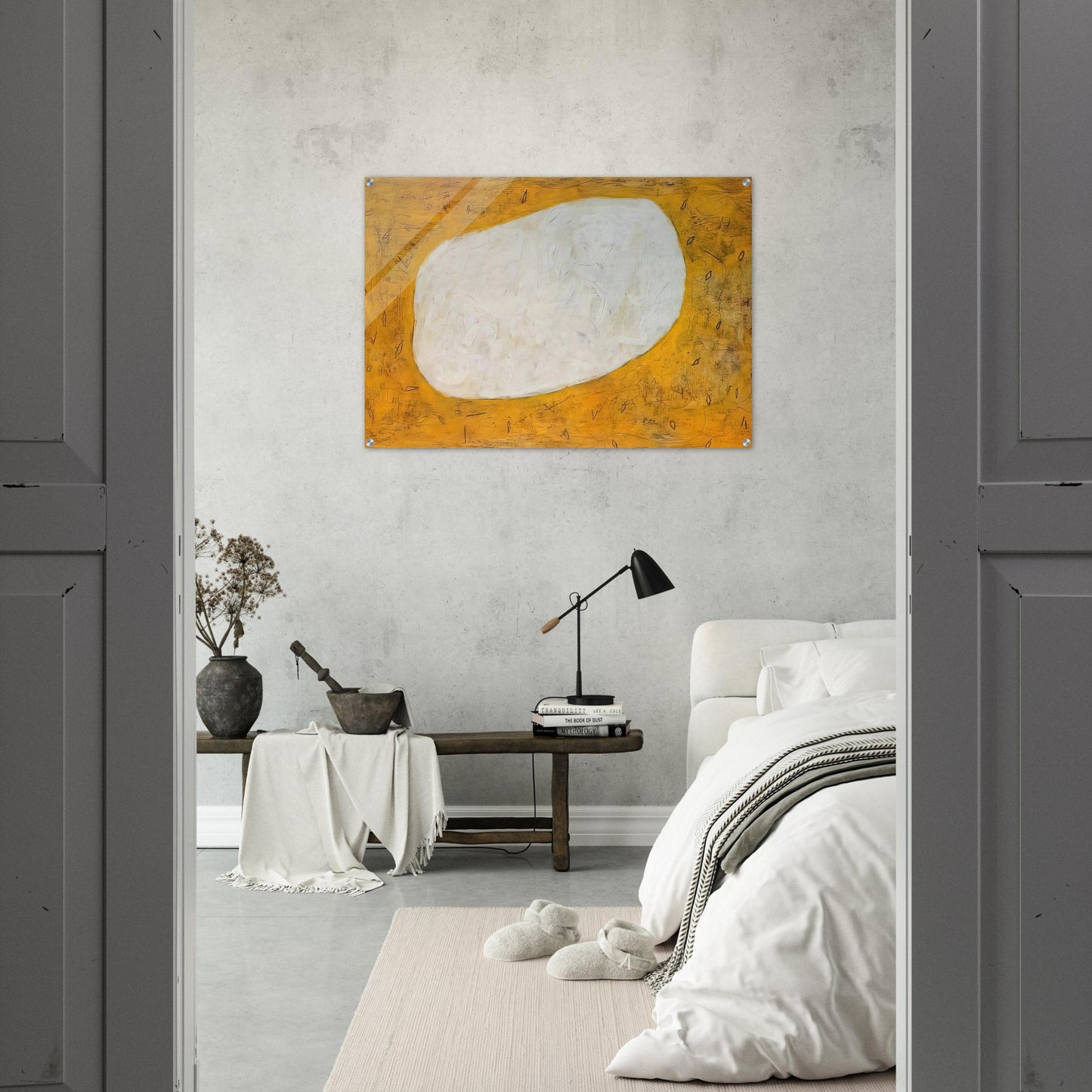 Homage to Dubuffet I - 1952 - Gene Davis Acrylic Print - 70x100 cm / 28x40″ inches | Gene Davis Wall Art | Gene Davis Prints