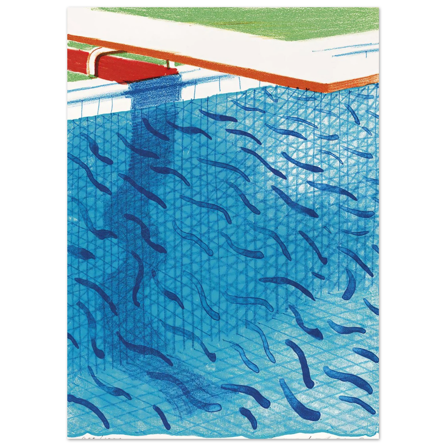 David Hockney - David Hockney Wall art - 15x20 cm / 6x8 inches - Fine Art Poster-canvas - -
