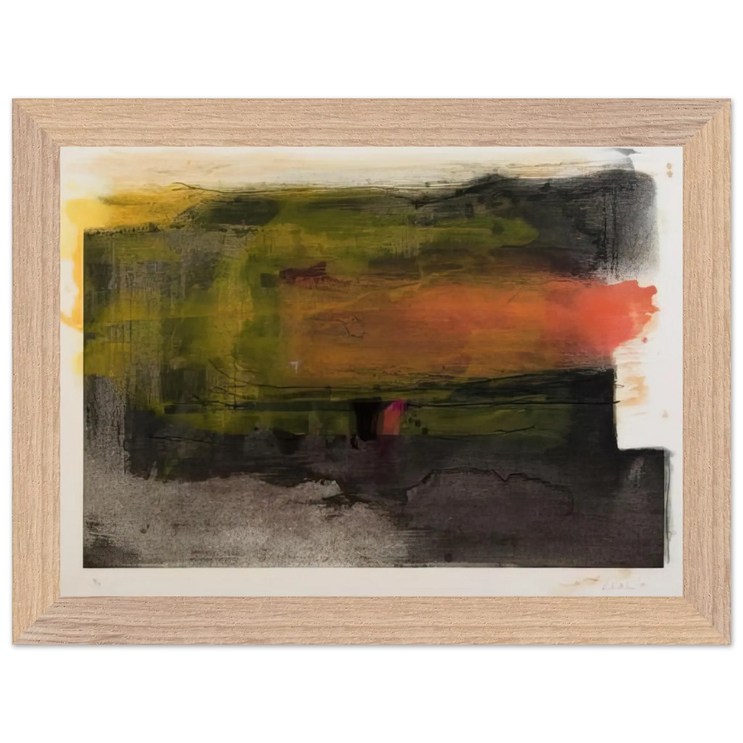 Helen Frankenthaler - Deep Sun - 1983 Wall art - 70x100 cm / 28x40 Inches - Fine Art Poster - -