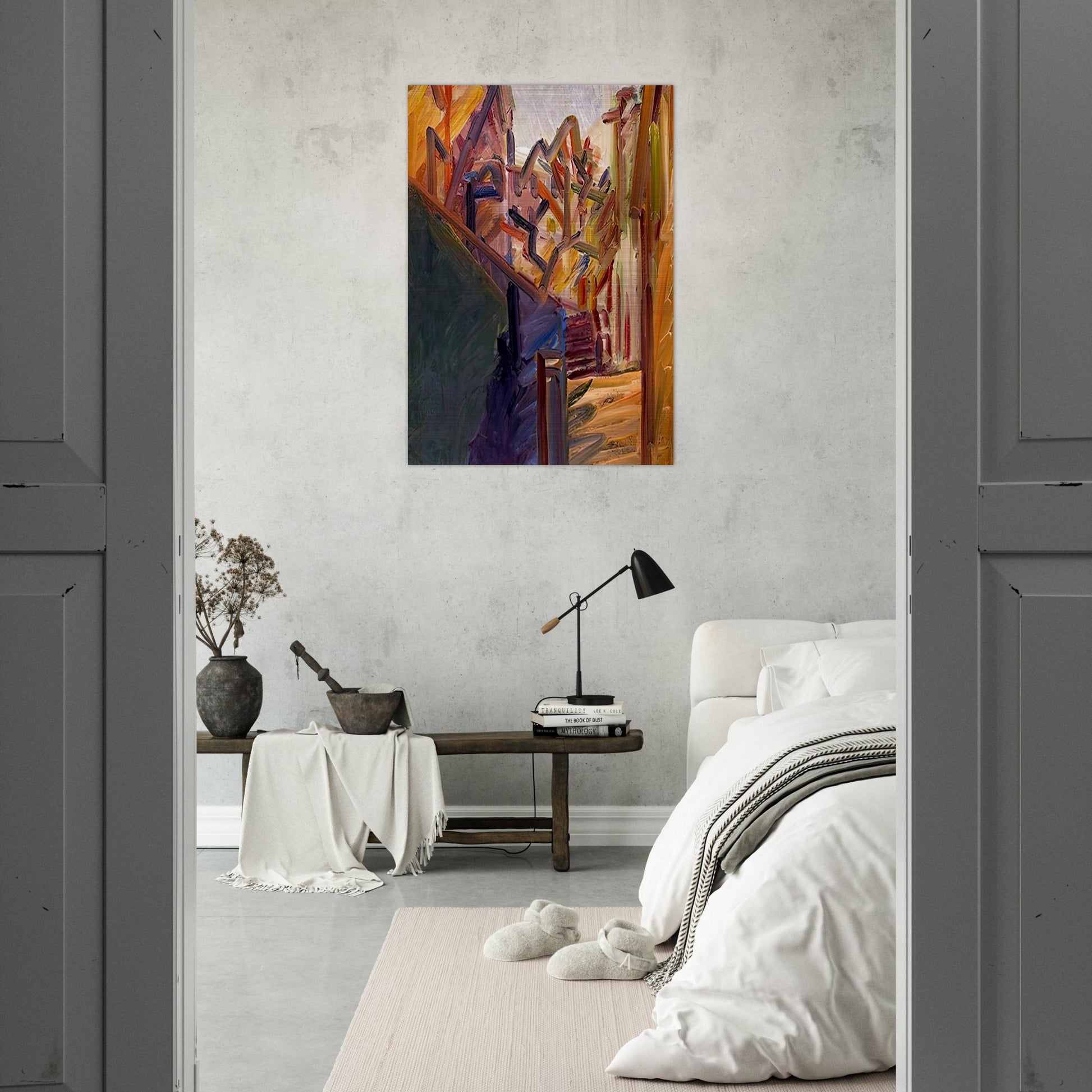 ALBERO DI FRONTE 1 - Frank Auerbach Brushed Aluminum Print - 70x100 cm / 28x40 inches | Frank Auerbach Aluminum Print | Frank Auerbach Prints