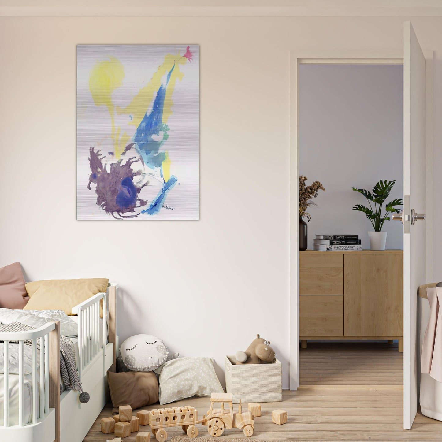 Moving Day - 1961 - Helen Frankenthaler Brushed Aluminum Print - 70x100 cm / 28x40 inches | Helen Frankenthaler Aluminum Print | Helen Frankenthaler Prints