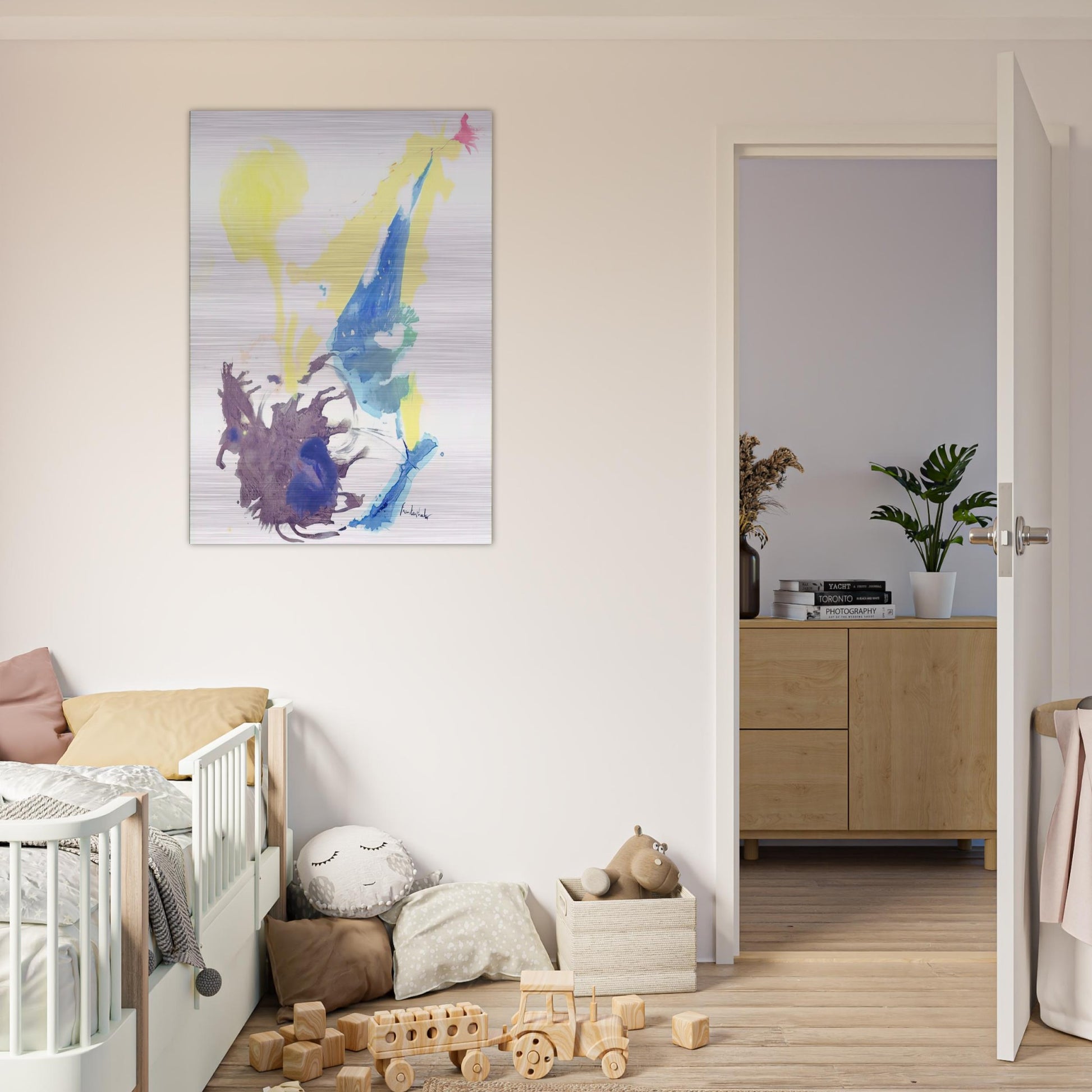 Moving Day - 1961 - Helen Frankenthaler Brushed Aluminum Print - 70x100 cm / 28x40 inches | Helen Frankenthaler Aluminum Print | Helen Frankenthaler Prints