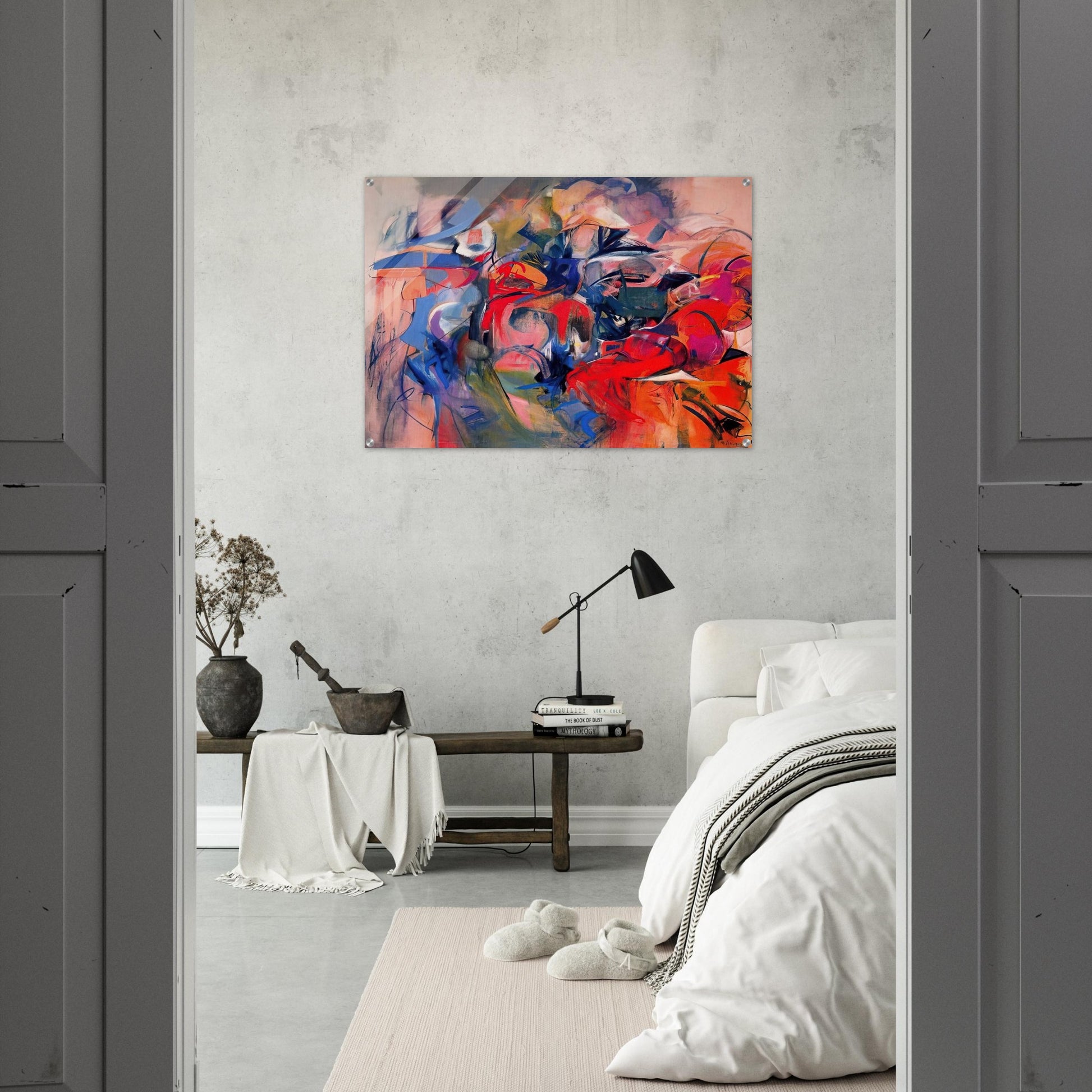 Fanfare - 1968 - Miriam Schapiro Acrylic Print - 70x100 cm / 28x40″ inches | Miriam Schapiro Wall Art | Miriam Schapiro Prints
