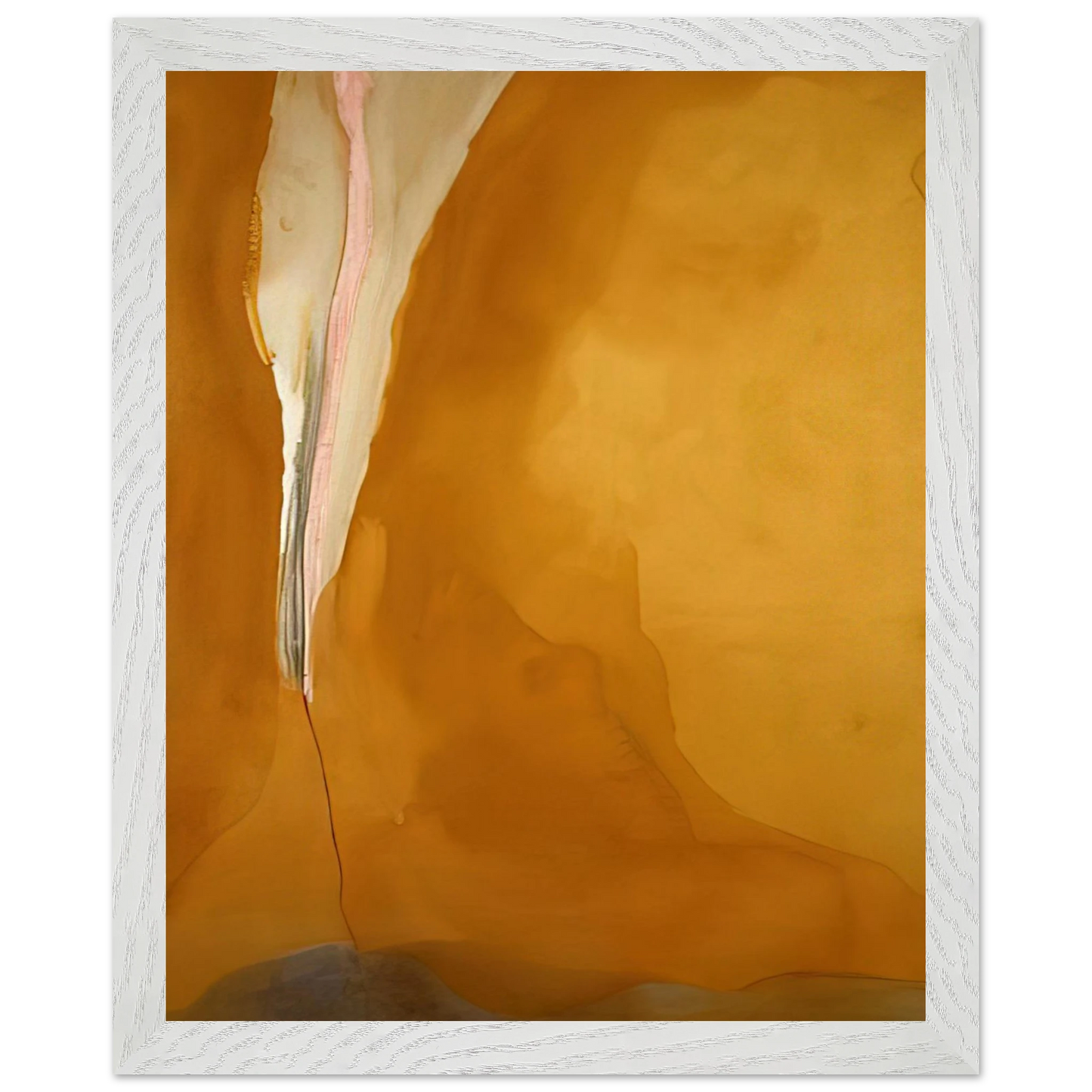 Helen Frankenthaler - Coral Wedge - 1972 Wall art - 50x70 cm / 20x28 inches - Premium Wooden Framed Poster With Fine Art Paper-canvas - Black frame