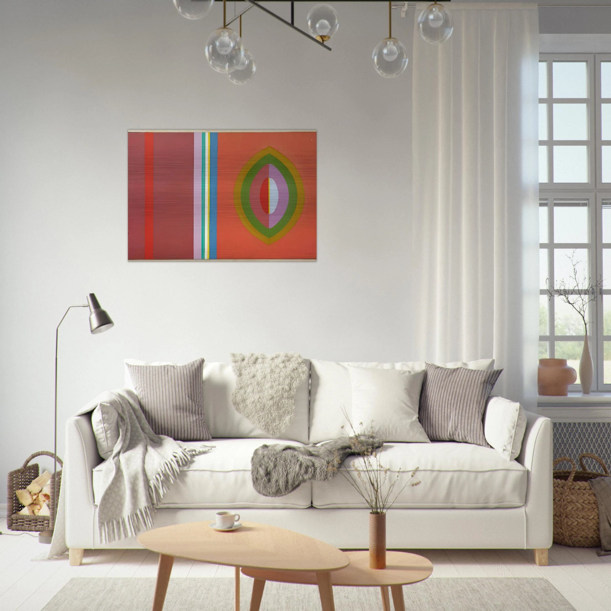 Quiet - 1965 - John Ferren Brushed Aluminum Print - 70x100 cm / 28x40 inches | John Ferren Aluminum Print | John Ferren Prints