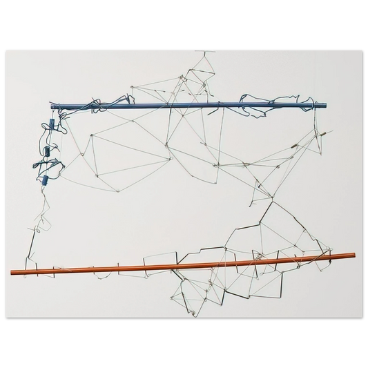 Gego - Drawing without Paper 8425 and 8426 - 1984  75x100 cm / 30x40inches Fine Art Poster