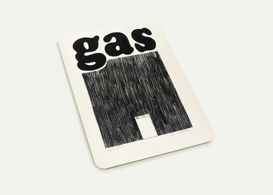 GAS 1962 By Edward Ruscha Pack of 10 Post Cards | Edward Ruscha Post Cards | A6 (10.5 x 14.8 cm) - 4.1 x 5.8 inches