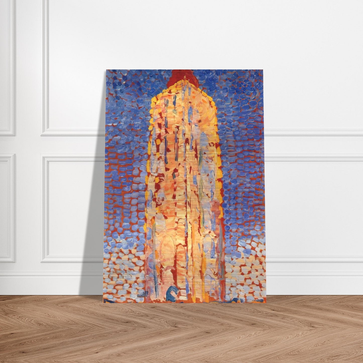 Lighthouse in Westkapelle - Piet Mondrian Brushed Aluminum Print - 70x100 cm / 28x40 inches | Piet Mondrian Aluminum Print | Piet Mondrian Prints