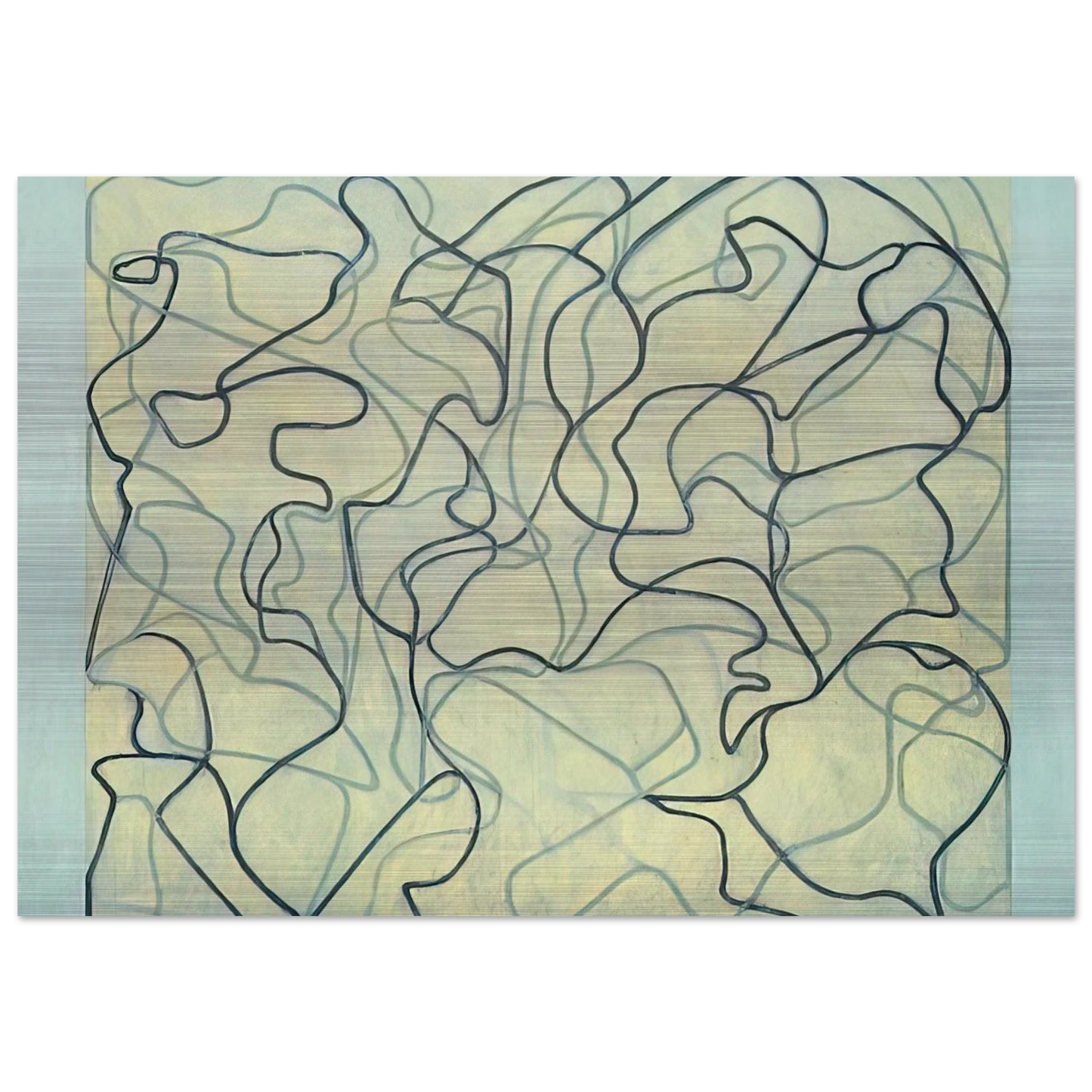 First Letter - 2009 - Brice Marden Brushed Aluminum Print - 70x100 cm / 28x40 inches | Brice Marden Aluminum Print | Brice Marden Prints