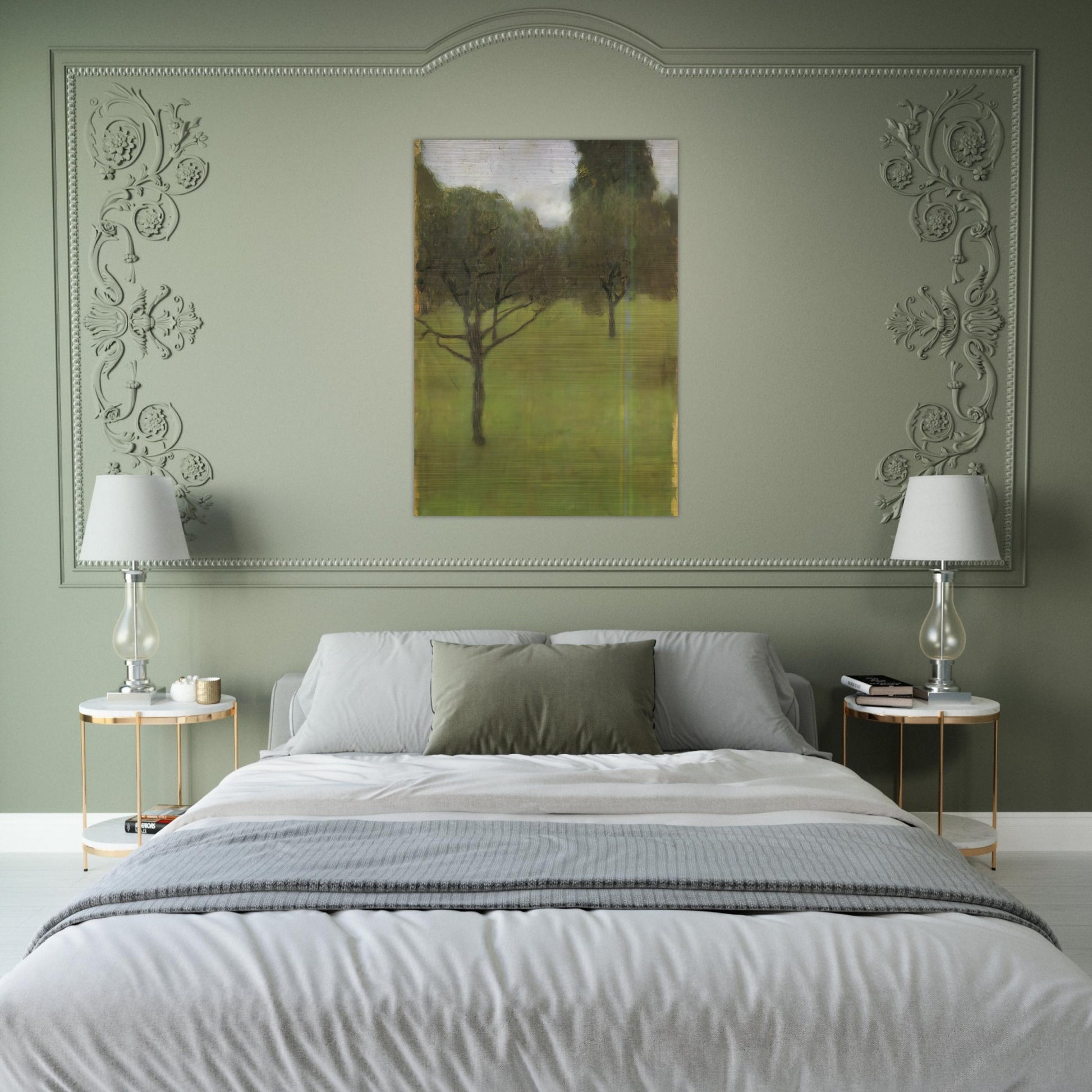 ORCHARD - Gustav Klimt Brushed Aluminum Print - 70x100 cm / 28x40 inches | Gustav Klimt Aluminum Print | Gustav Klimt Prints