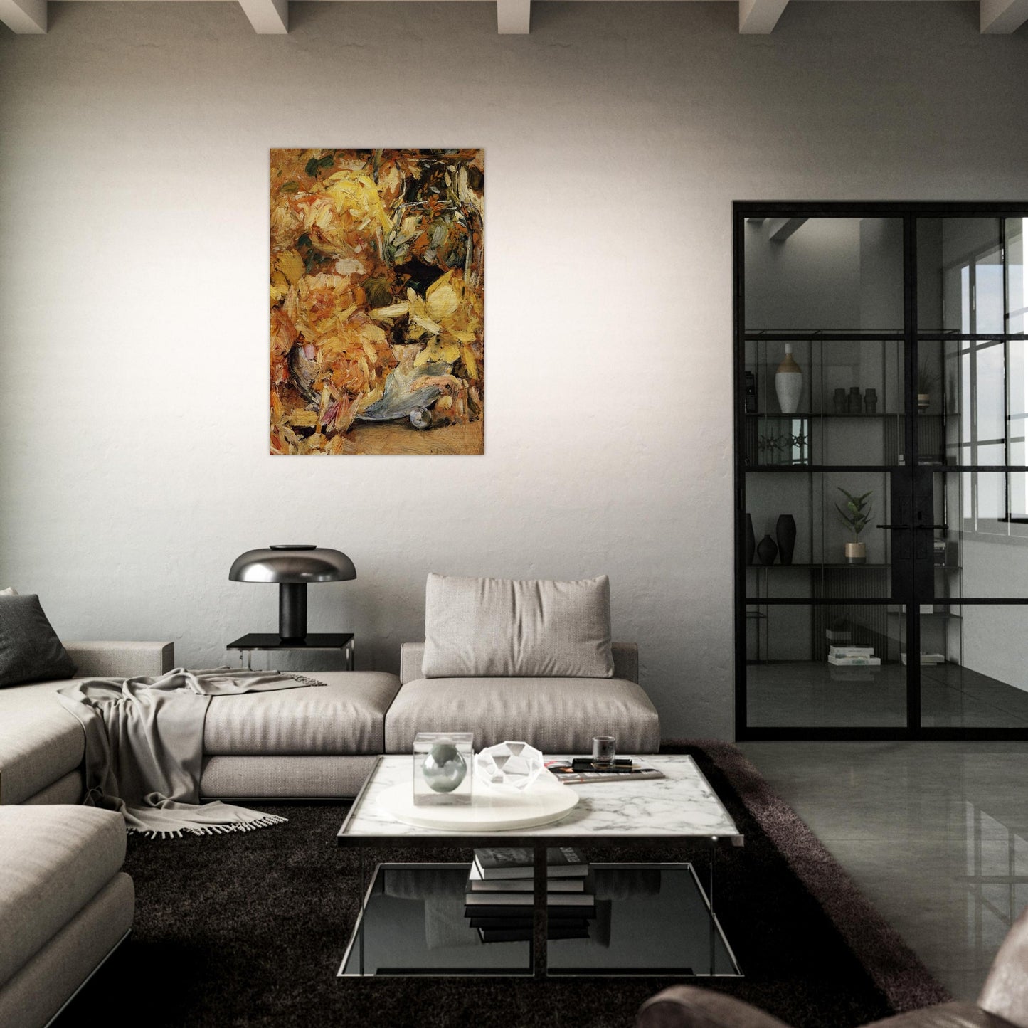Roses - Childe Hassam Brushed Aluminum Print - 70x100 cm / 28x40 inches | Childe Hassam Aluminum Print | Childe Hassam Prints