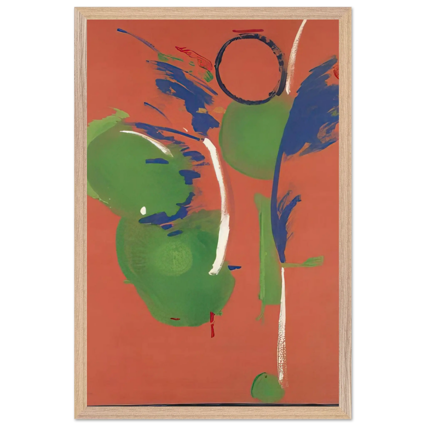 Helen Frankenthaler - Mary, Mary - 1987 Wall art - 30x45 cm / 12x18 Inches - Premium Wooden Framed Poster With Fine Art Paper - Wood frame