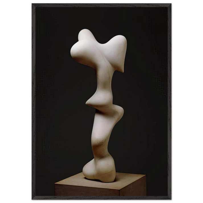 Growth N1 - Jean Arp 70x100 cm / 28x40 inches Framed Art Print – Black Wooden Frame