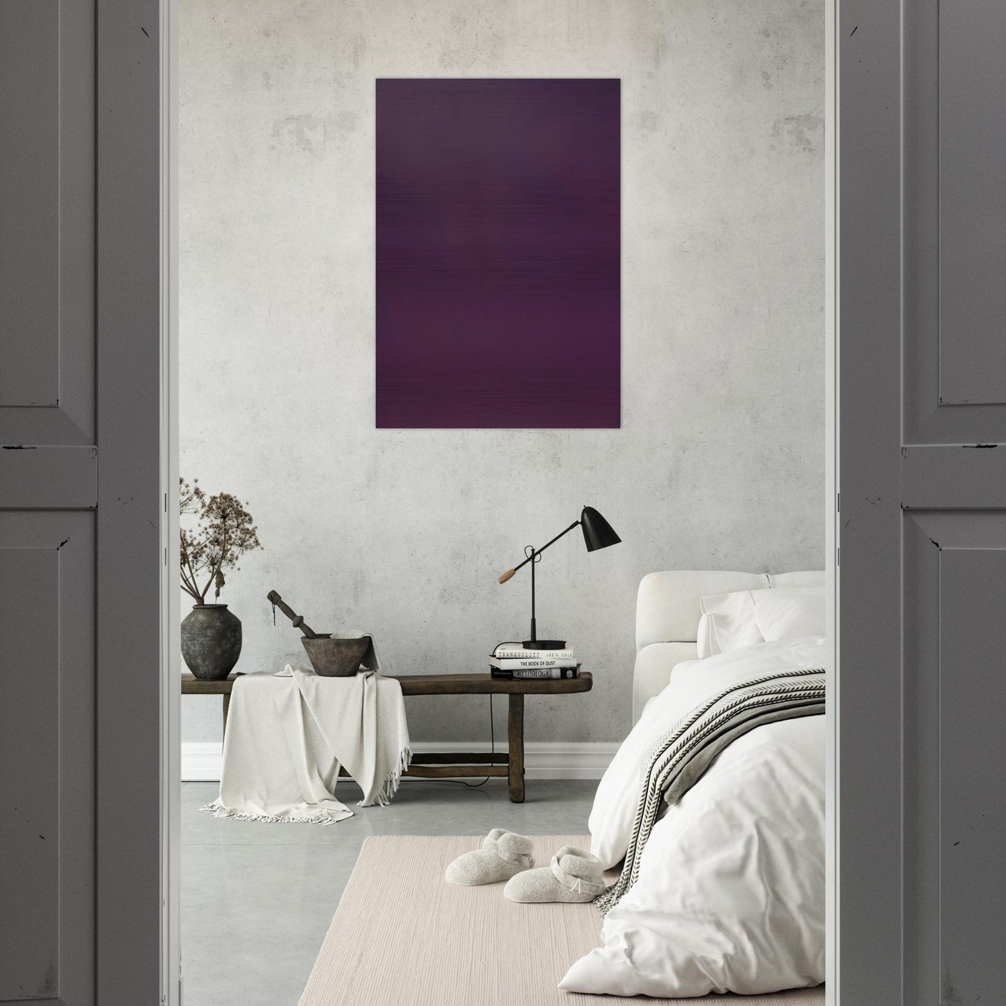Microchromie 70, ZL violet d'Egypte - Fernand Leduc Brushed Aluminum Print - 70x100 cm / 28x40 inches | Fernand Leduc Aluminum Print | Fernand Leduc Prints