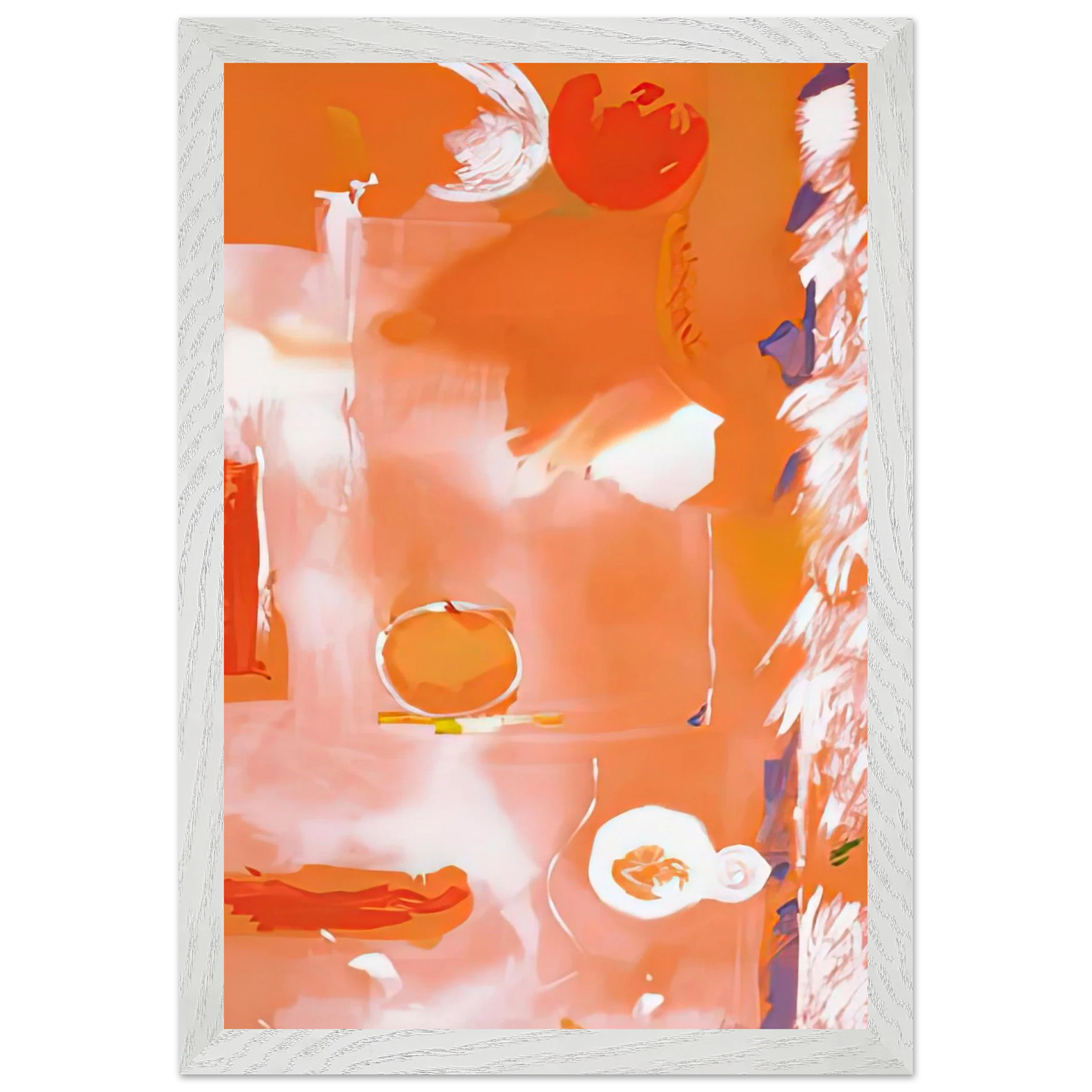 Helen Frankenthaler - Seeing the Moon on a Hot Summer Day, 1987- Wall Art - 60x80 cm / 24x32 inches - Fine Art Poster-canvas - -