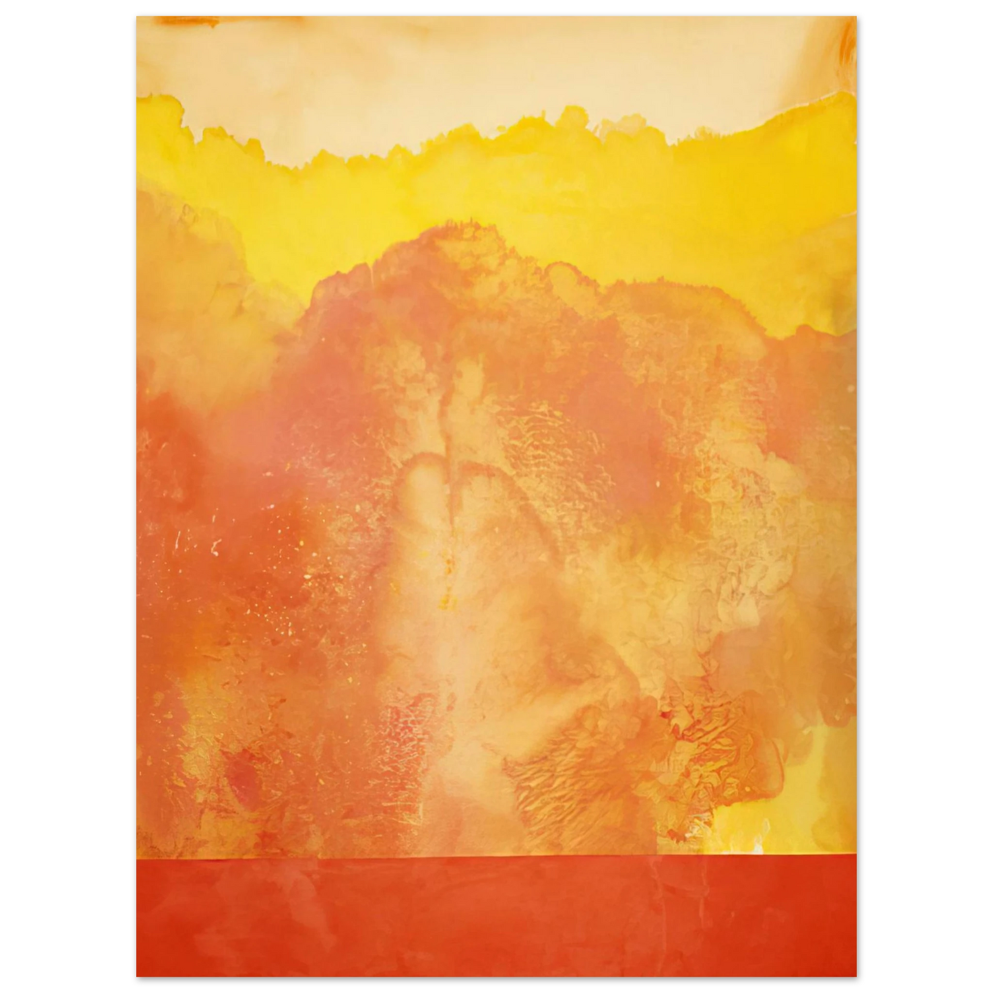 Ronnie Landfield - Pathfinder - 1970  75x100 cm / 30x40inches Fine Art Poster