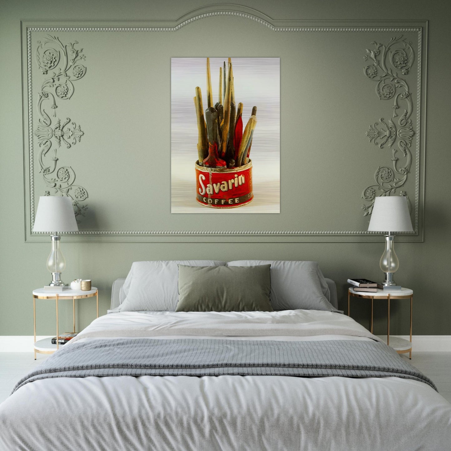 PAINTED BRONZE - Jasper Johns Brushed Aluminum Print - 70x100 cm / 28x40 inches | Jasper Johns Aluminum Print | Jasper Johns Prints