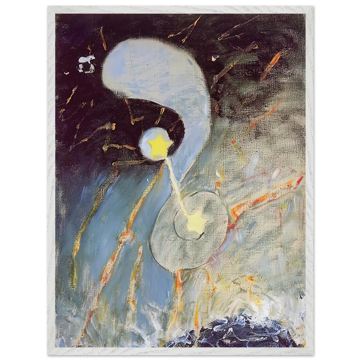 Hilma af Klint - CHAOS NR 2 1906 Wall art - A1 (59.4 x 84.1  cm) - Premium Wooden Framed Poster With Fine Art Paper - Black frame