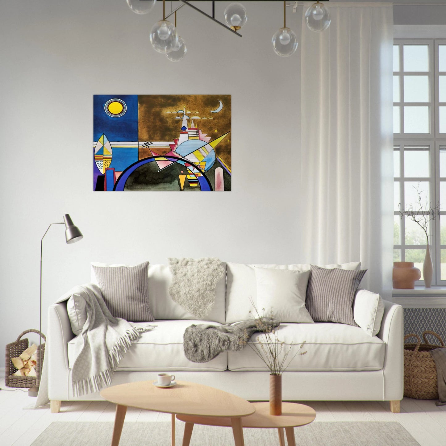 PICTURE XVI THE GREAT GATE OF KIEV STAGE SET FOR MUSSORGSKY S PICTURES AT AN EXHIBITION IN 1928 - Wassily Kandinsky Brushed Aluminum Print - 70x100 cm / 28x40 inches | Wassily Kandinsky Aluminum Print | Wassily Kandinsky Prints