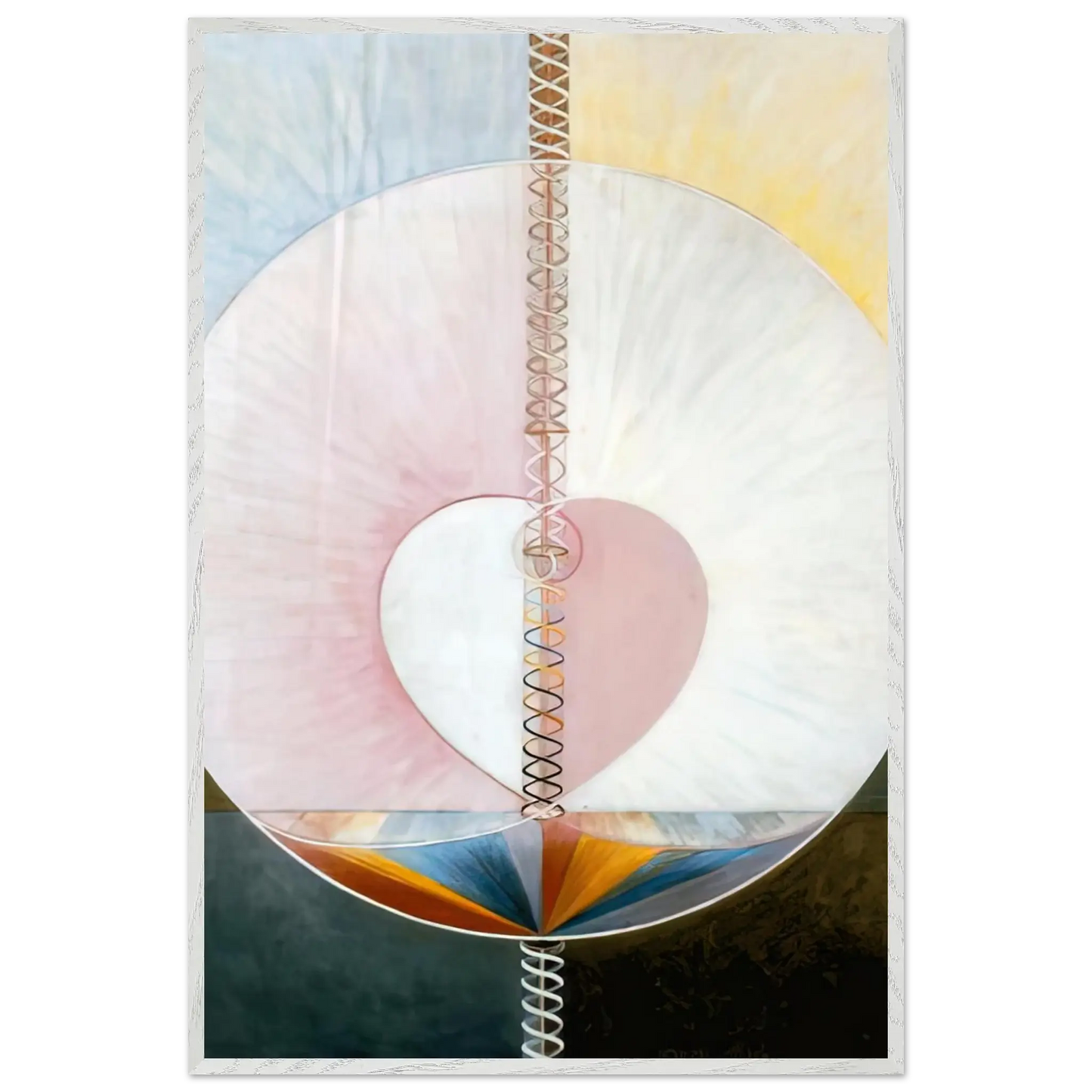 Hilma af Klint - WHAT A HUMAN BEING IS 1910 Wall art - A3 (29.7 x 42  cm) - Fine Art Poster - -