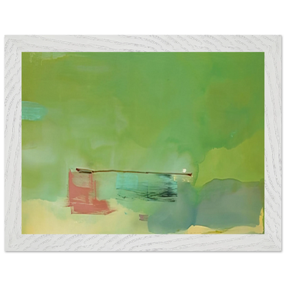 Helen Frankenthaler - Springscape - 1975 Wall art - 50x70 cm / 20x28 inches - Premium Wooden Framed Poster With Fine Art Paper - Wood frame