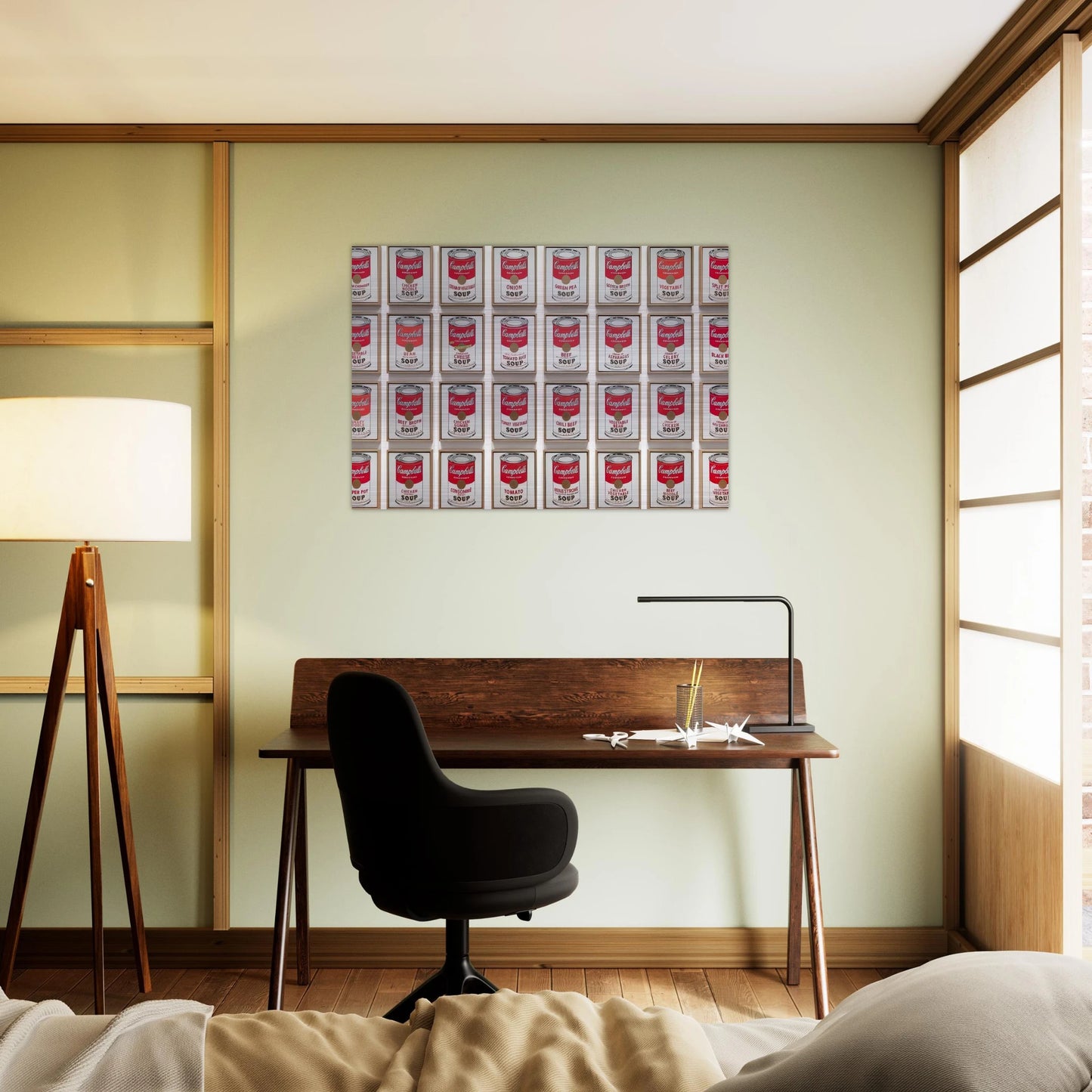 Campbell's Soup Cans - Andy Warhol Brushed Aluminum Print - 70x100 cm / 28x40 inches | Andy Warhol Aluminum Print | Andy Warhol Prints