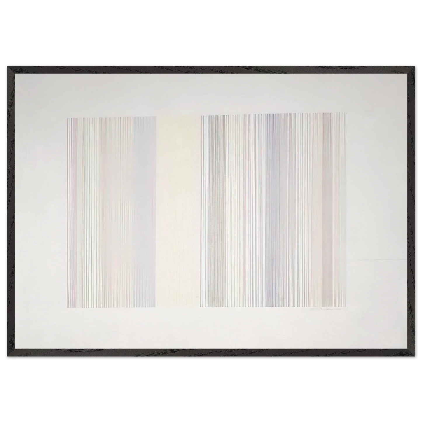 Cold Turkey - 1973 - Gene Davis 70x100 cm / 28x40 inches Framed Art Print – Black Wooden Frame