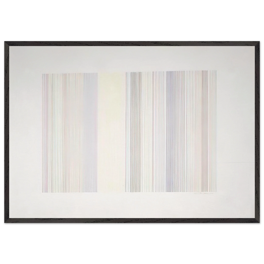 Cold Turkey - 1973 - Gene Davis 70x100 cm / 28x40 inches Framed Art Print – Black Wooden Frame