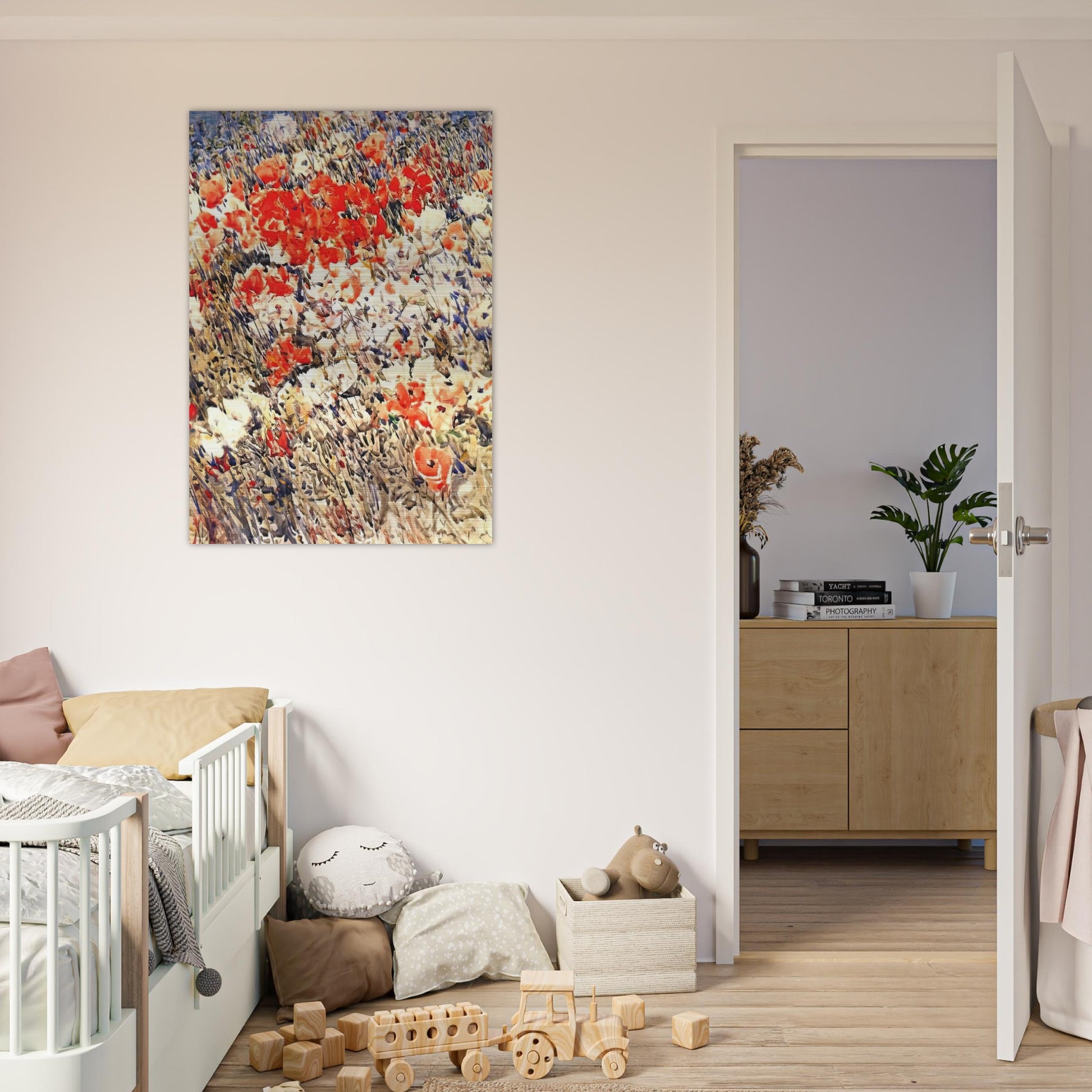 The island garden - Childe Hassam Brushed Aluminum Print - 70x100 cm / 28x40 inches | Childe Hassam Aluminum Print | Childe Hassam Prints