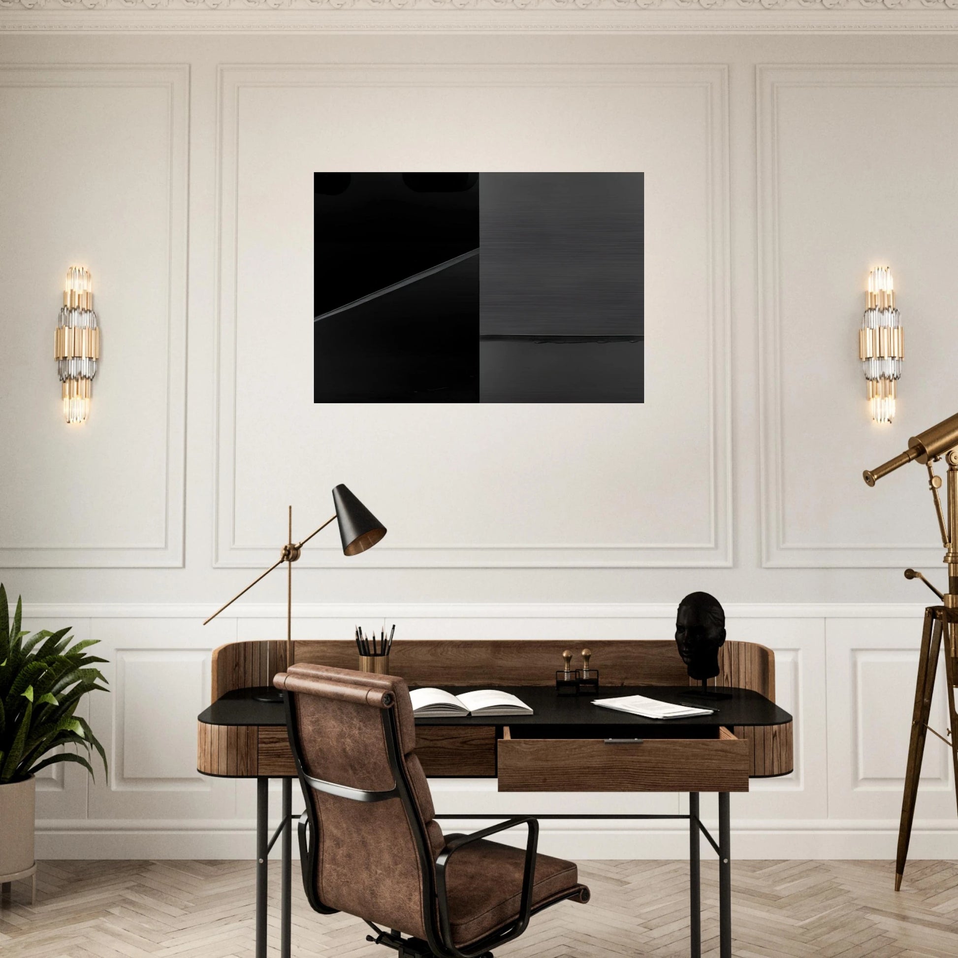 Peinture 222 x 314 cm, 24 février 2008 - 2008 - Pierre Soulages Brushed Aluminum Print - 70x100 cm / 28x40 inches | Pierre Soulages Aluminum Print | Pierre Soulages Prints