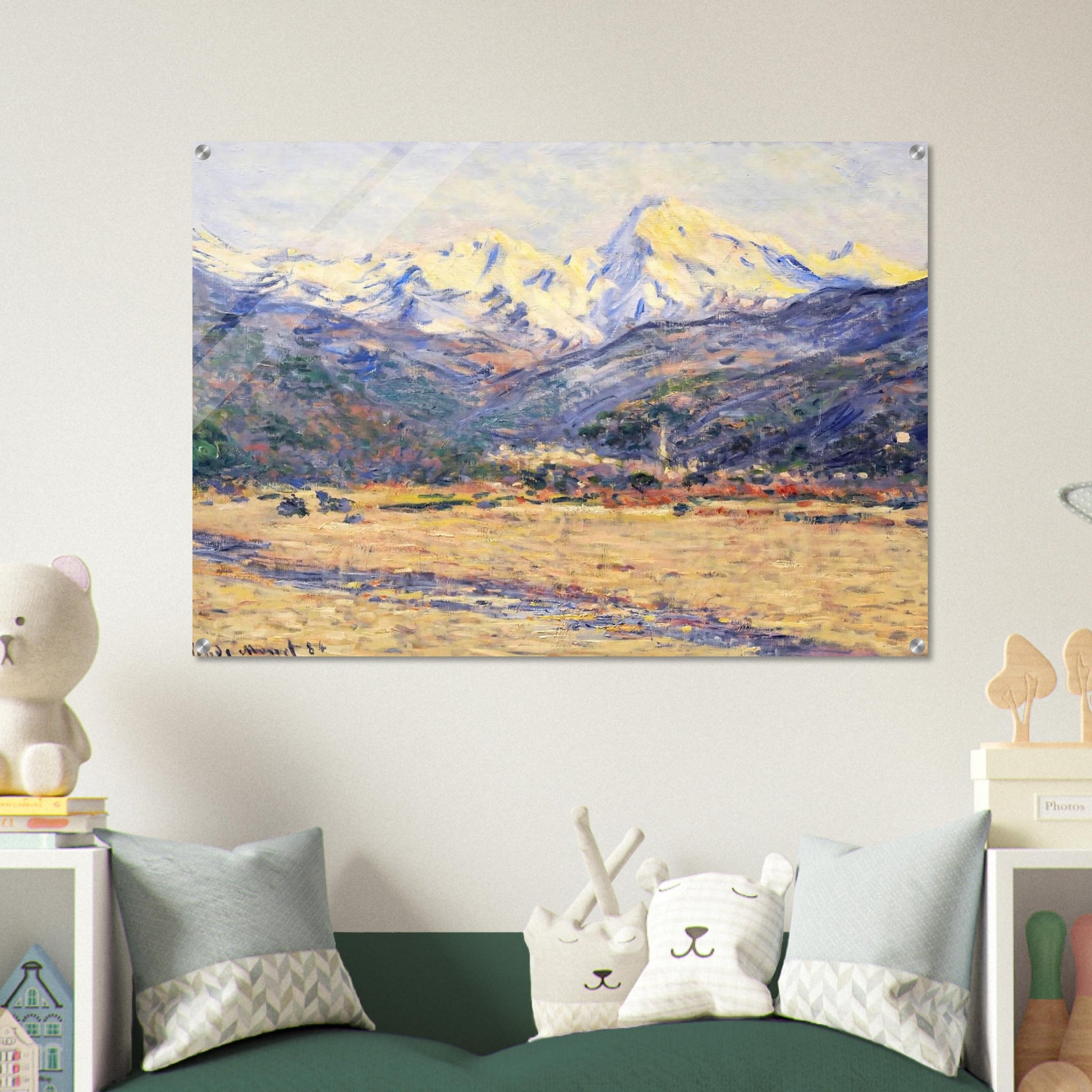 The Valley of the Nervia - claude monet Acrylic Print - 70x100 cm / 28x40″ inches