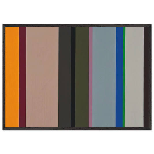 VS - 1960 - Karl Benjamin 70x100 cm / 28x40 inches Framed Art Print – Black Wooden Frame