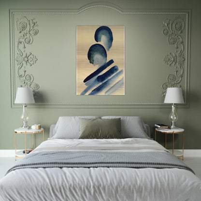 Blue-02 - Georgia O'Keeffe Brushed Aluminum Print - 70x100 cm / 28x40 inches | Georgia O'Keeffe Aluminum Print | Georgia O'Keeffe Prints