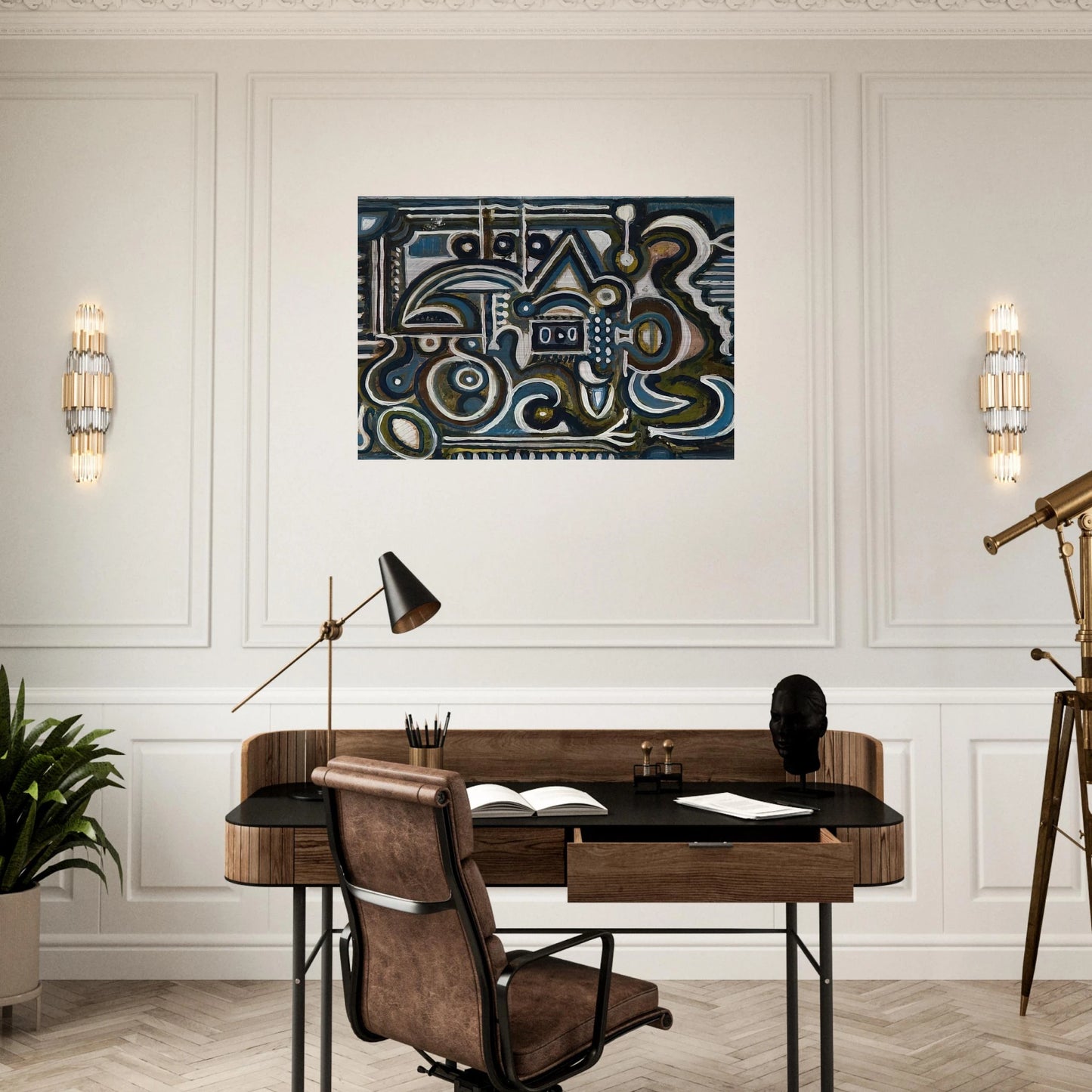 Untitled - 1930 - Richard Pousette-Dart Brushed Aluminum Print - 70x100 cm / 28x40 inches | Richard Pousette-Dart Aluminum Print | Richard Pousette-Dart Prints