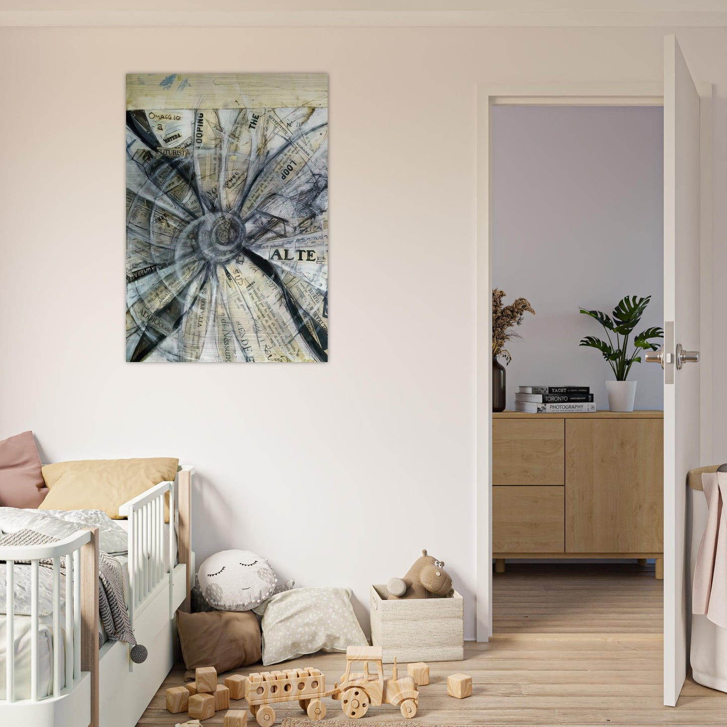 OMAGGIO A BETUDA FUTURISTA 1915 - Carlo Carra Brushed Aluminum Print - 70x100 cm / 28x40 inches | Carlo Carra Aluminum Print | Carlo Carra Prints