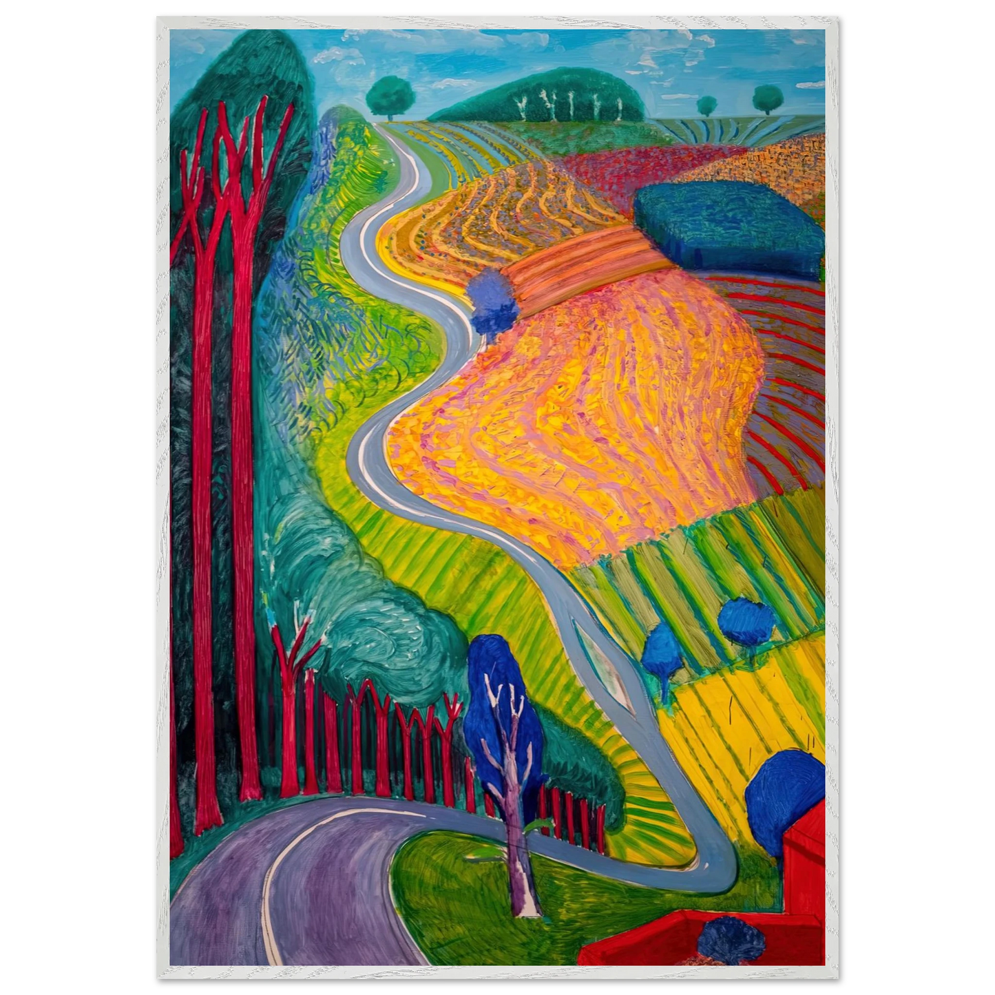David Hockney - David Hockney Wall art - 75x100 cm / 30x40 inches - Fine Art Poster-canvas - -