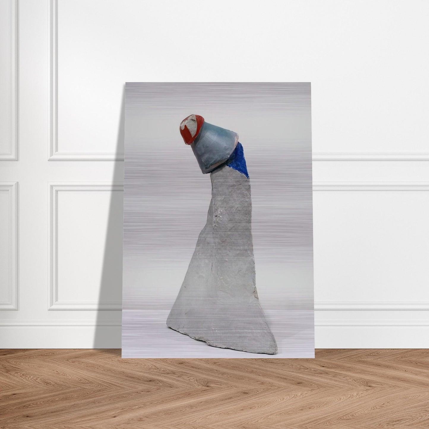 THE CLOWN 1947 - Kurt Schwitters Brushed Aluminum Print - 70x100 cm / 28x40 inches | Kurt Schwitters Aluminum Print | Kurt Schwitters Prints