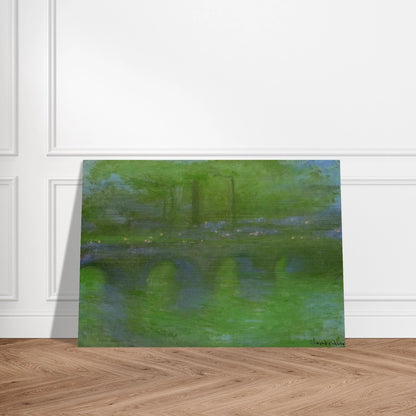 Waterloo Bridge, Dawn - claude monet Brushed Aluminum Print - 70x100 cm / 28x40 inches | claude monet Aluminum Print | claude monet Prints