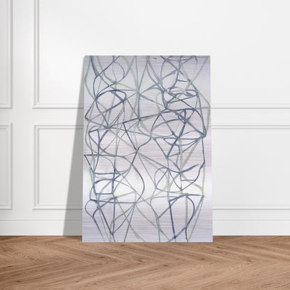 Couplet III - 1989 - Brice Marden Brushed Aluminum Print - 70x100 cm / 28x40 inches | Brice Marden Aluminum Print | Brice Marden Prints