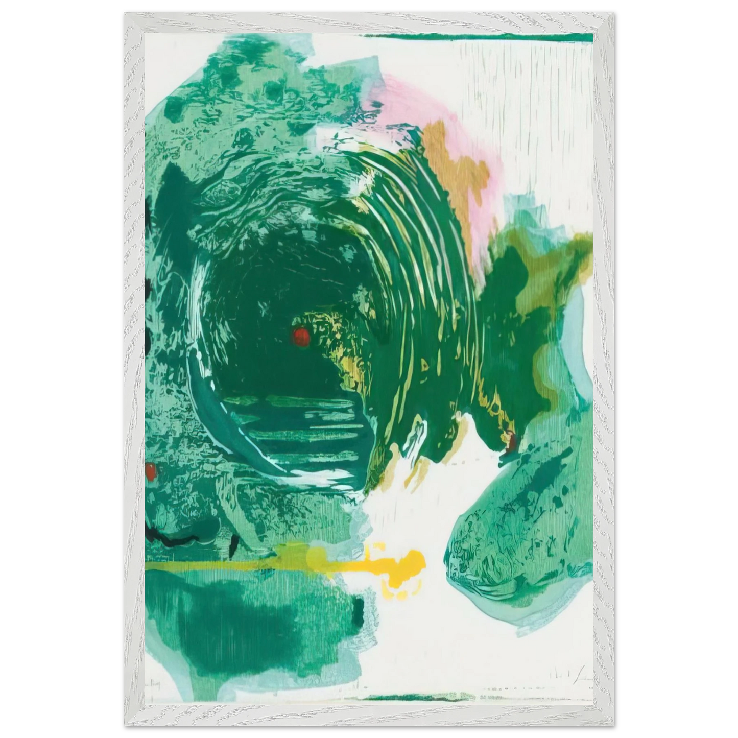 Helen Frankenthaler - Radius - 1993 Wall art - A2 (42 x 59.4  cm) - Premium Wooden Framed Poster With Fine Art Paper-canvas - Wood frame