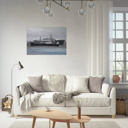 Marine - Lyrical Abstraction - Nicolas de Stael Brushed Aluminum Print - 70x100 cm / 28x40 inches | Nicolas de Stael Aluminum Print | Nicolas de Stael Prints