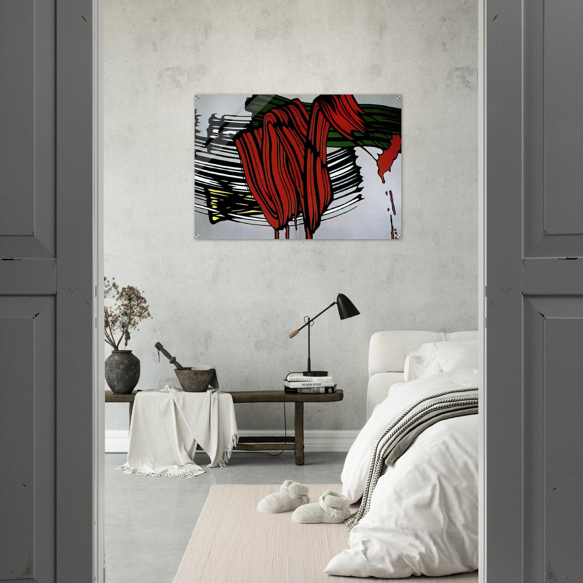 BIG PAINTING NO 6 1965 1 - Roy Lichtenstein Acrylic Print - 70x100 cm / 28x40″ inches