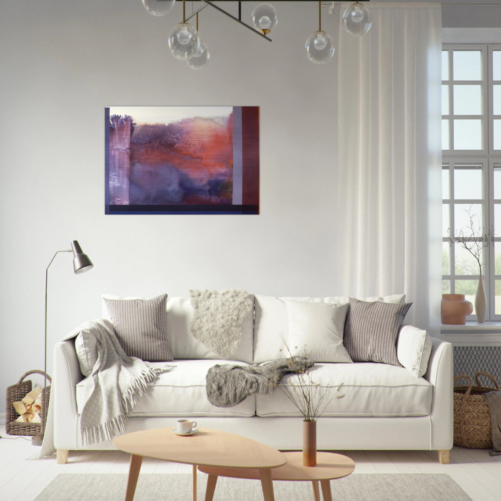 Rose's Painting - 1986 - Ronnie Landfield Brushed Aluminum Print - 70x100 cm / 28x40 inches | Ronnie Landfield Aluminum Print | Ronnie Landfield Prints