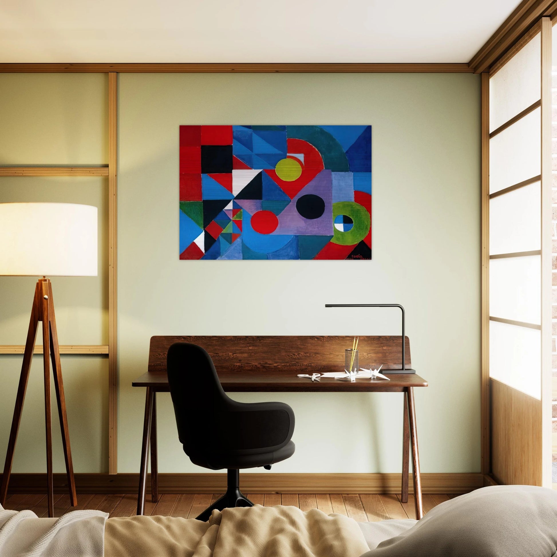 RHYTHM COLOUR - Sonia Delaunay Brushed Aluminum Print - 70x100 cm / 28x40 inches | Sonia Delaunay Aluminum Print | Sonia Delaunay Prints