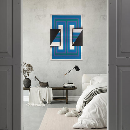 Palindrome 10 - 1967 - Omar Rayo Brushed Aluminum Print - 70x100 cm / 28x40 inches | Omar Rayo Aluminum Print | Omar Rayo Prints