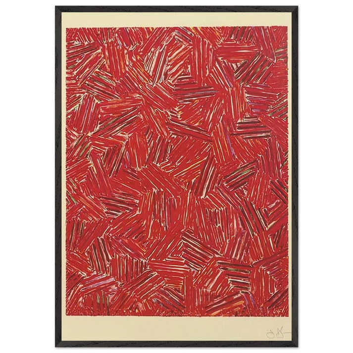 CICADA ULAE 219 - Jasper Johns 70x100 cm / 28x40 inches Framed Art Print – Black Wooden Frame