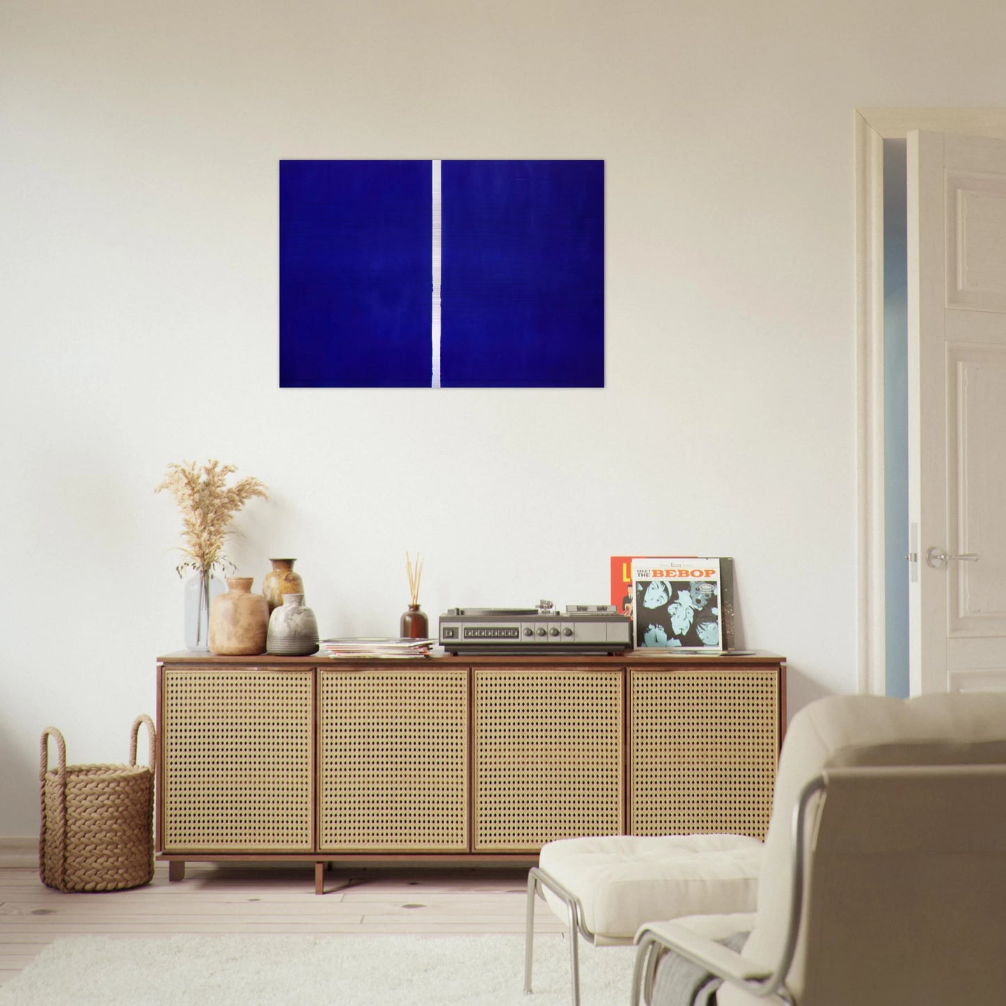 Onement VI - Barnett Newman Brushed Aluminum Print - 70x100 cm / 28x40 inches | Barnett Newman Aluminum Print | Barnett Newman Prints