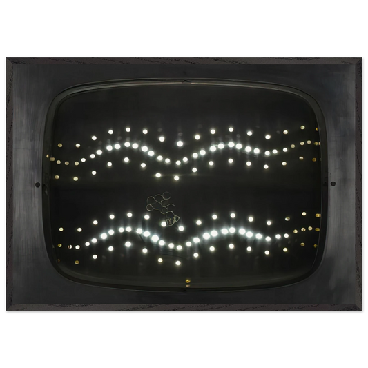 Televisor hidraulizado 1 - 1956 - Gyula Kosice 70x100 cm / 28x40 inches Framed Art Print – Black Wooden Frame