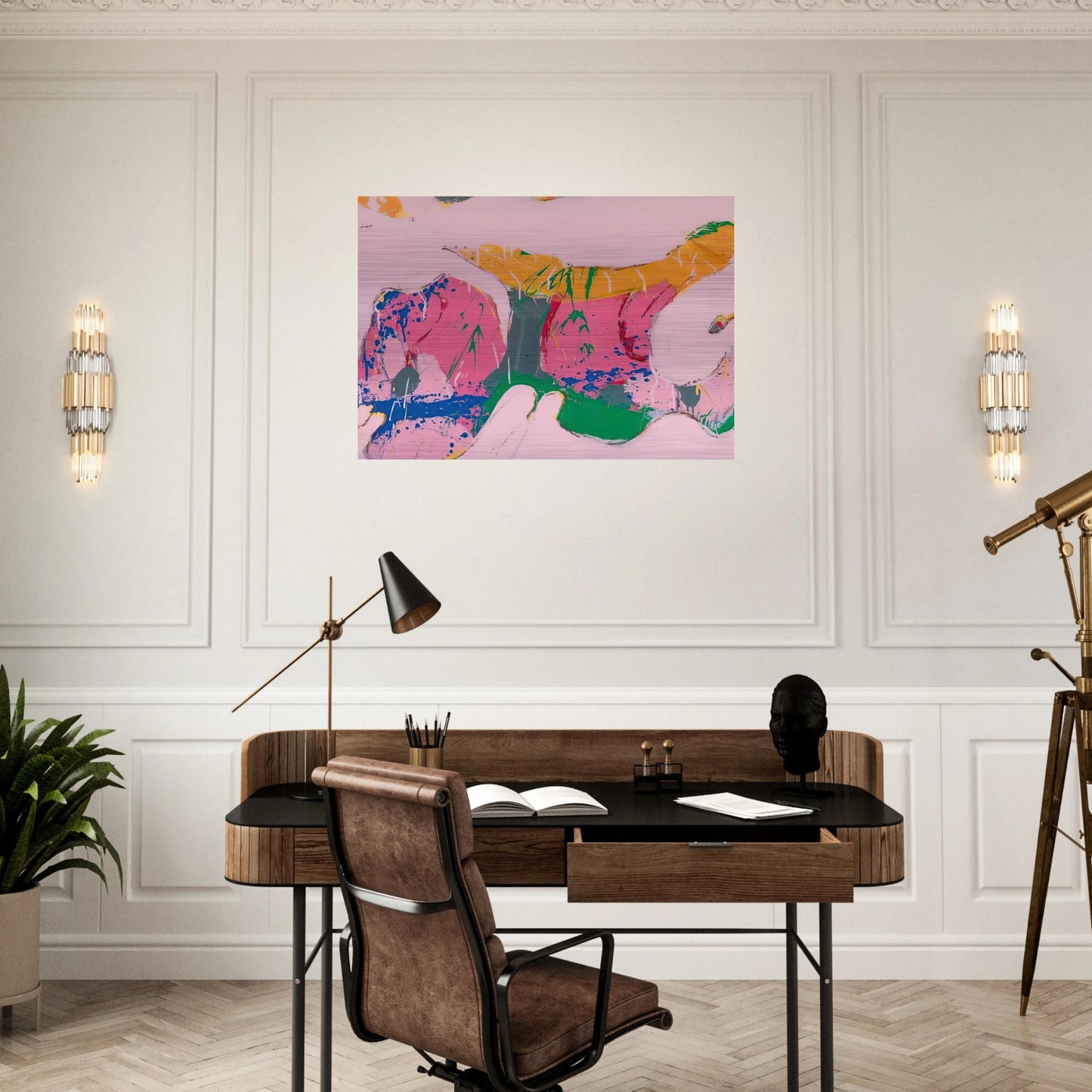 Uranus - 1974 - Norman Bluhm Brushed Aluminum Print - 70x100 cm / 28x40 inches | Norman Bluhm Aluminum Print | Norman Bluhm Prints